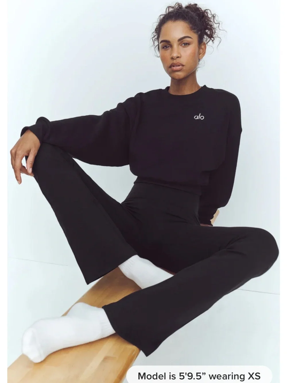 ALO Yoga Black High-Rise Flare Leggings